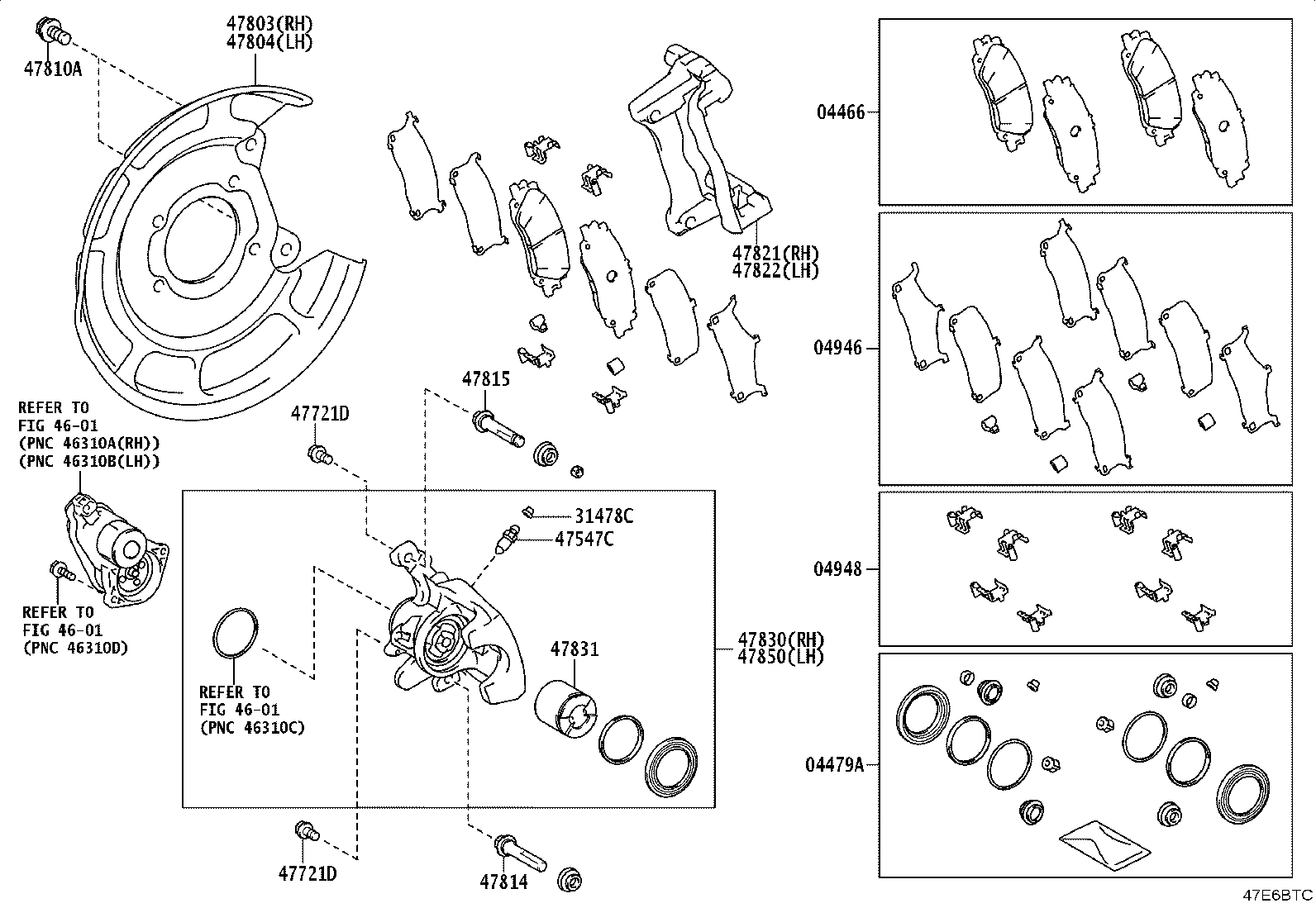 Toyota 47831-0C040 PISTON, REAR DISC BRAKE