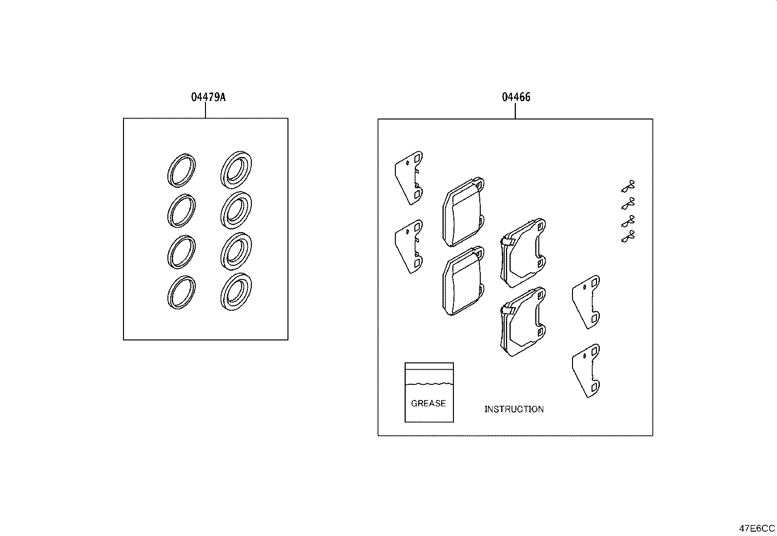 SU003-04099 SHIM KIT, ANTI SQUEAL(FOR REAR DISC BRAKE) product image