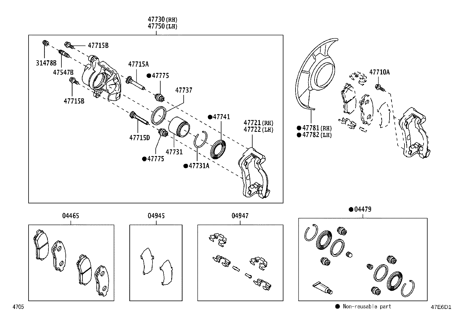 9004A-10171 BOLT, HEXAGON(FOR FRONT DISC BRAKE CALIPER) product image