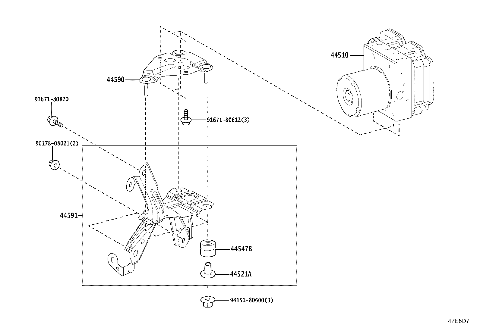 47321-K0040 TUBE, REAR BRAKE, NO.1 product image