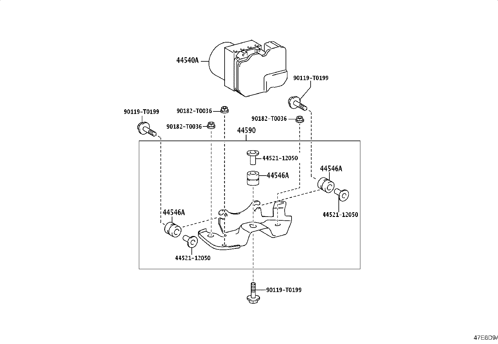 44050-71P00 ACTUATOR ASSY, VSC product image
