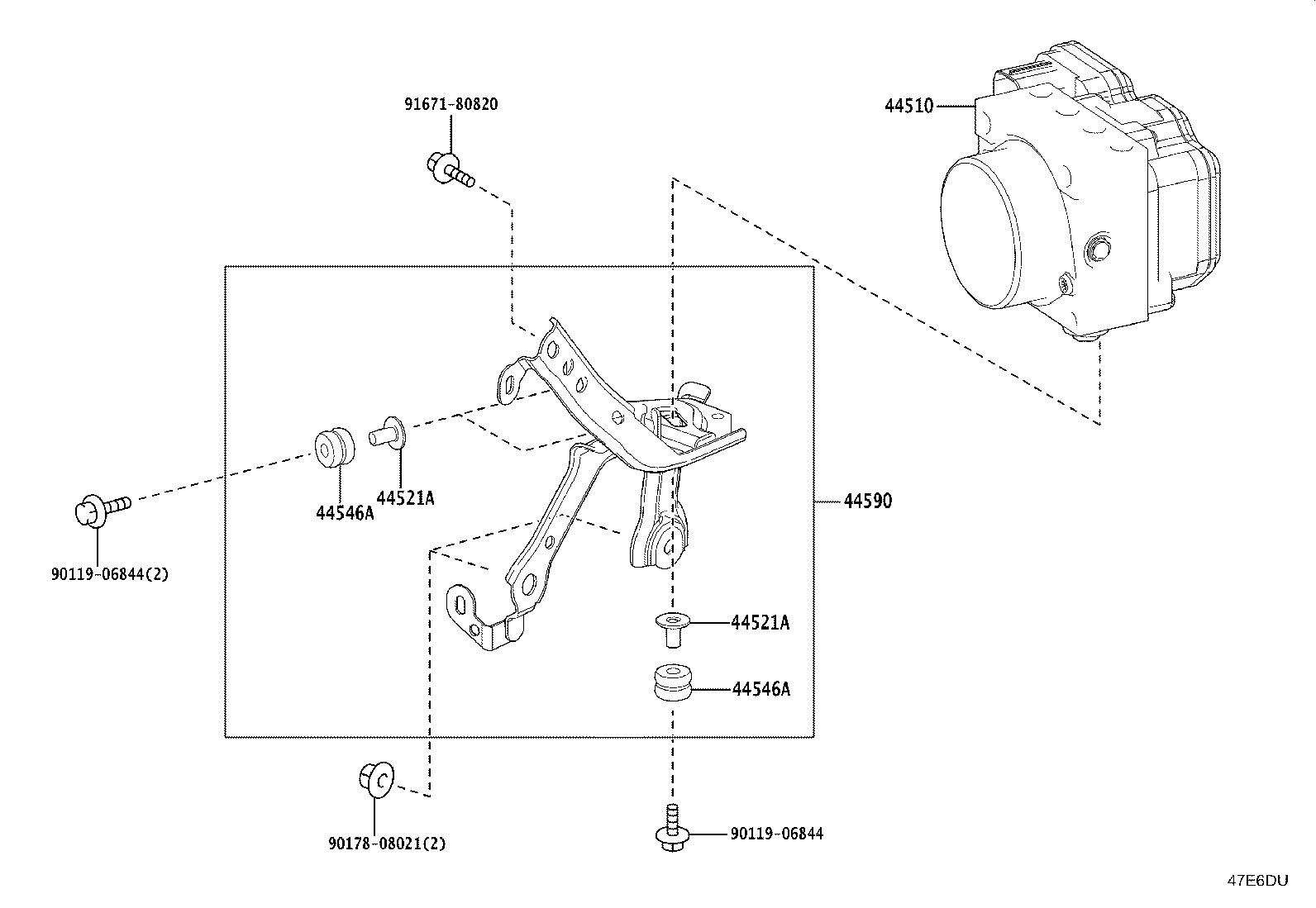 47311-K0010 TUBE, FRONT BRAKE, NO.1 product image