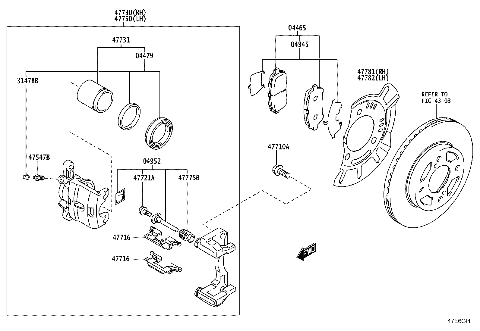 04465-WC014 PAD KIT, DISC BRAKE, FRONT product image