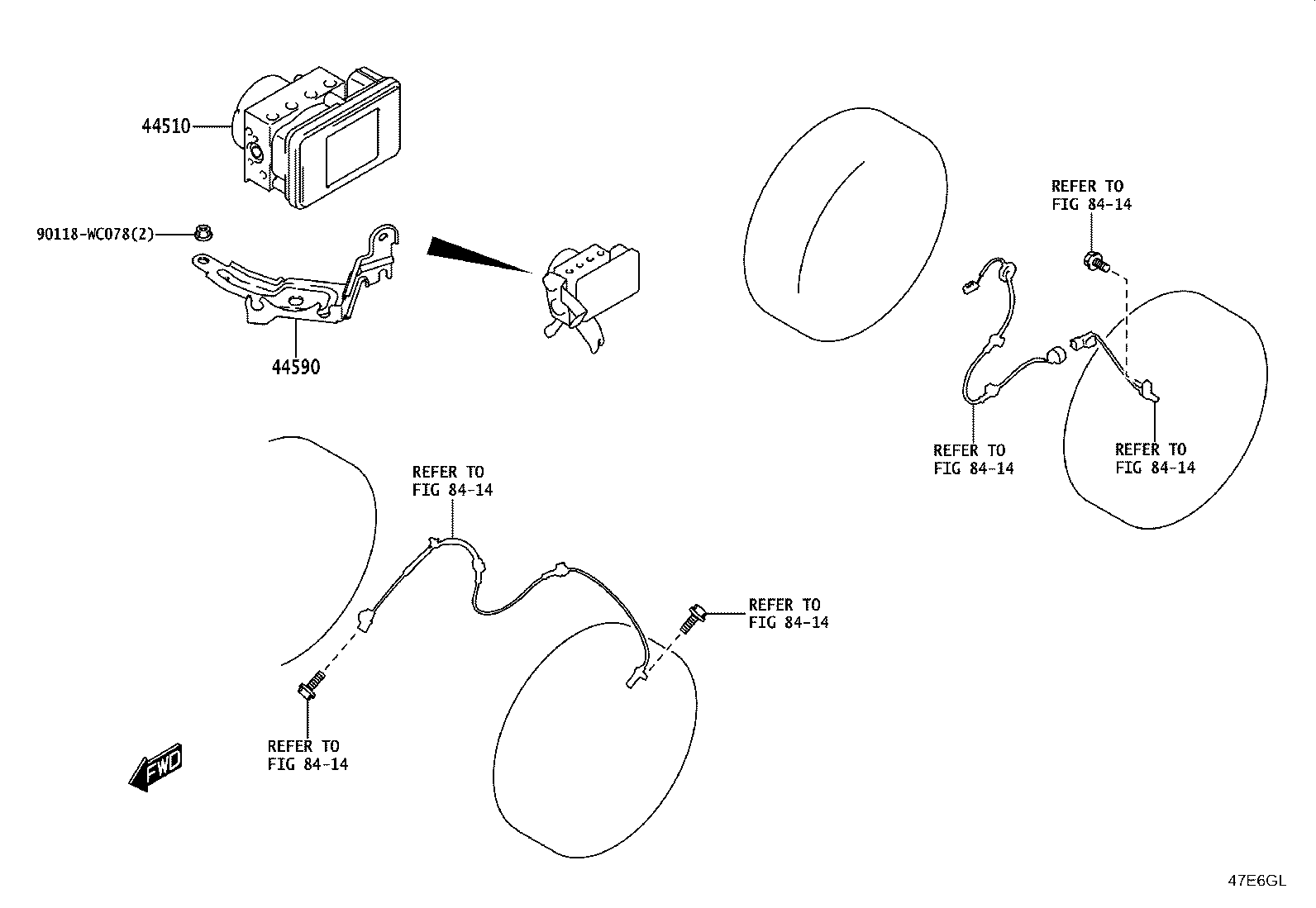 44050-WC040 ACTUATOR ASSY, BRAKE product image