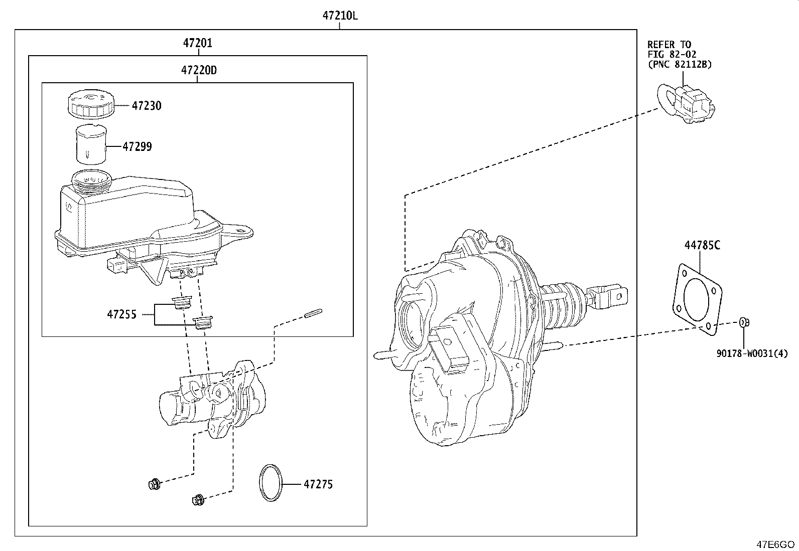 47220-09300 RESERVOIR ASSY, BRAKE MASTER CYLINDER product image