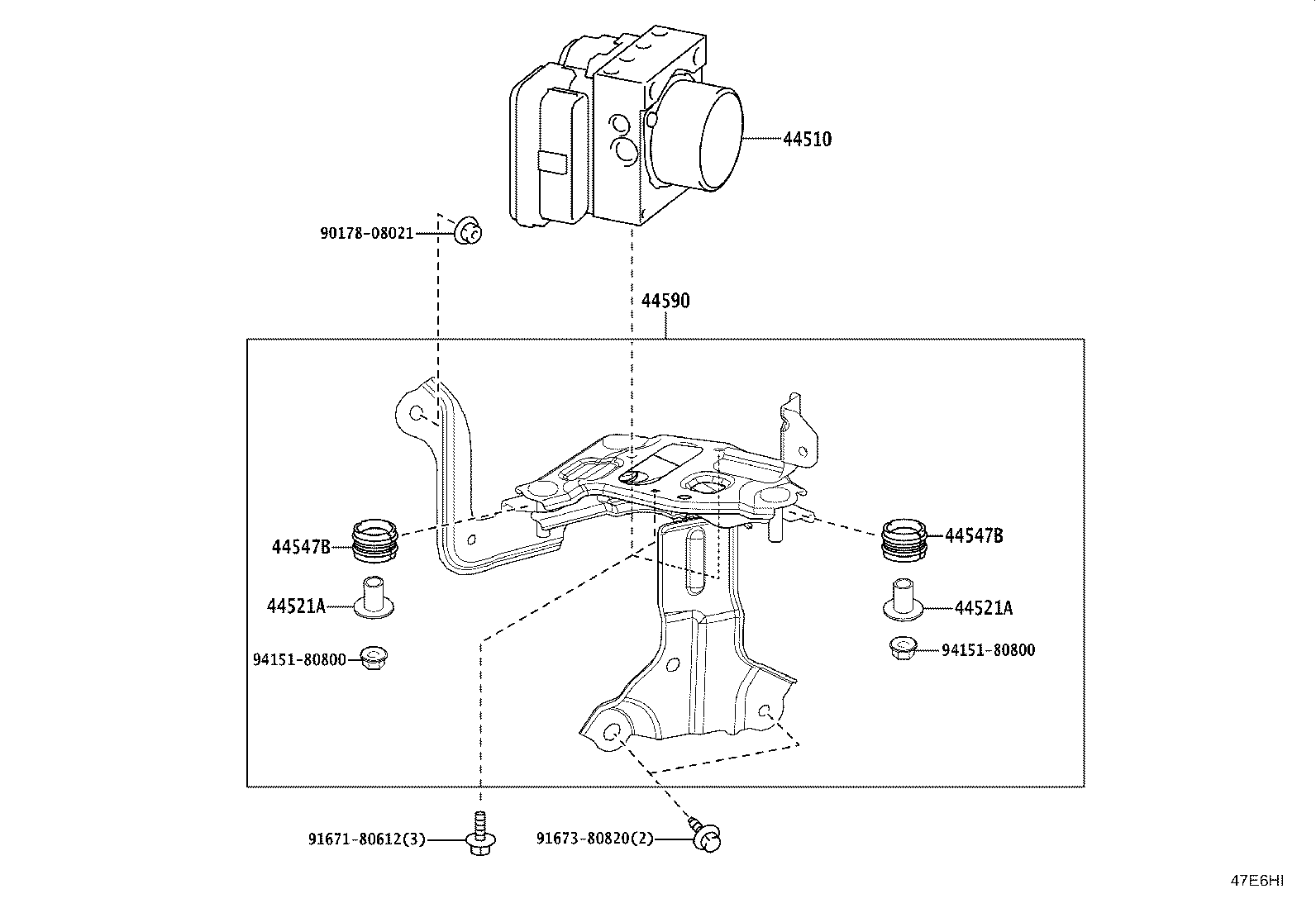 47321-30560 TUBE, REAR BRAKE, NO.1 product image