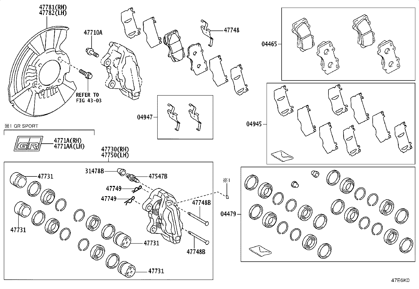 47782-0K340 COVER, DISC BRAKE DUST, FRONT LH product image