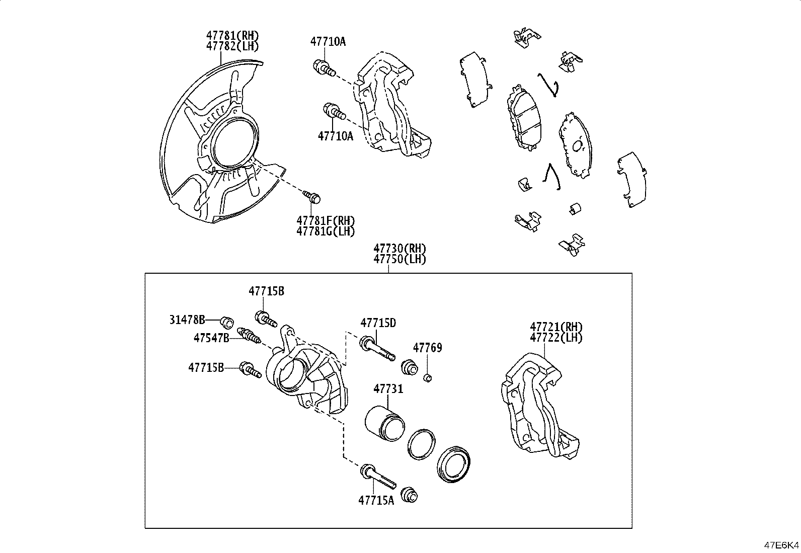 47781-0K330 COVER, DISC BRAKE DUST, FRONT RH product image