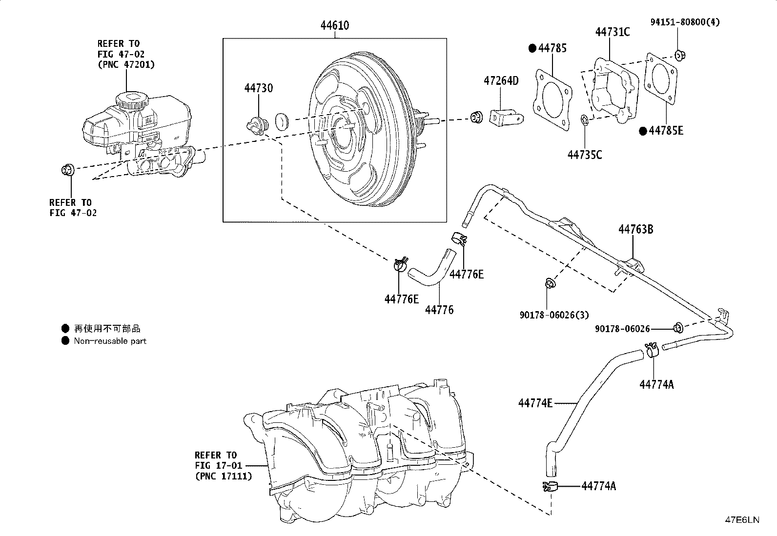 44774-60370 HOSE, UNION TO CONNECTOR TUBE product image