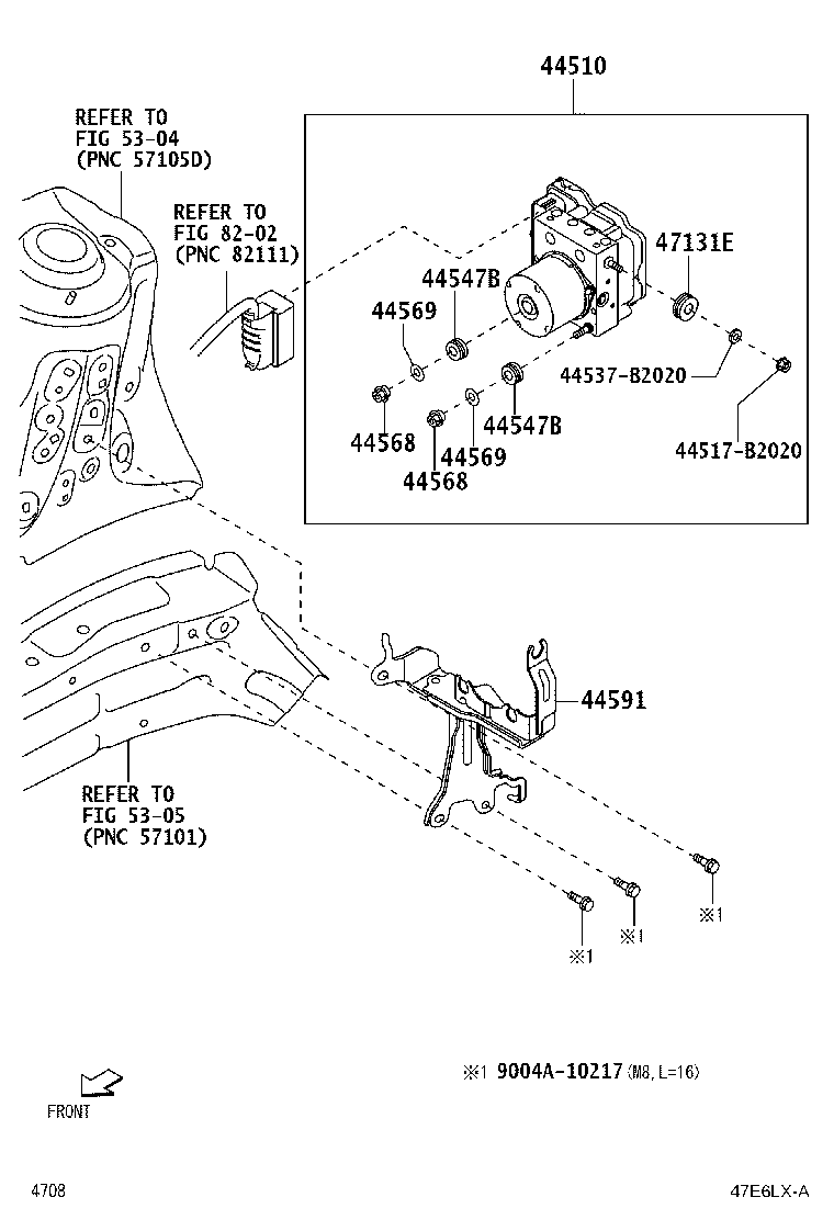 47311-BZ880 TUBE, FRONT BRAKE, NO.1 product image