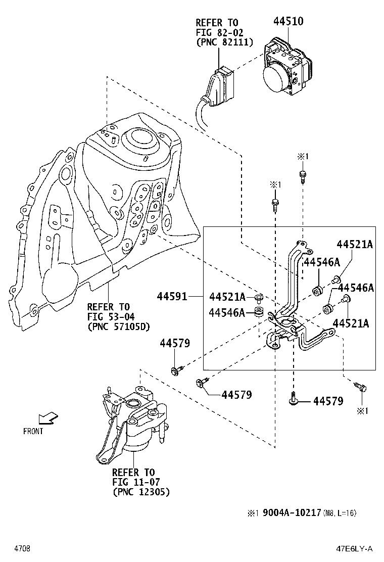 47311-BZ880 TUBE, FRONT BRAKE, NO.1 product image