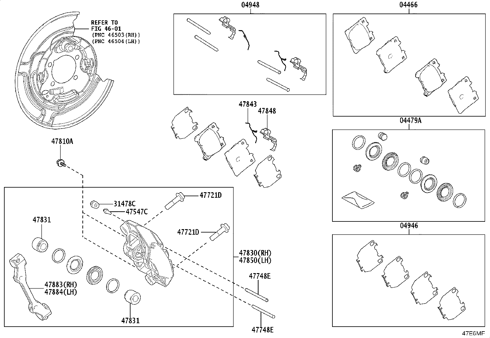 47830-52350 CYLINDER ASSY, DISC BRAKE, REAR RH product image