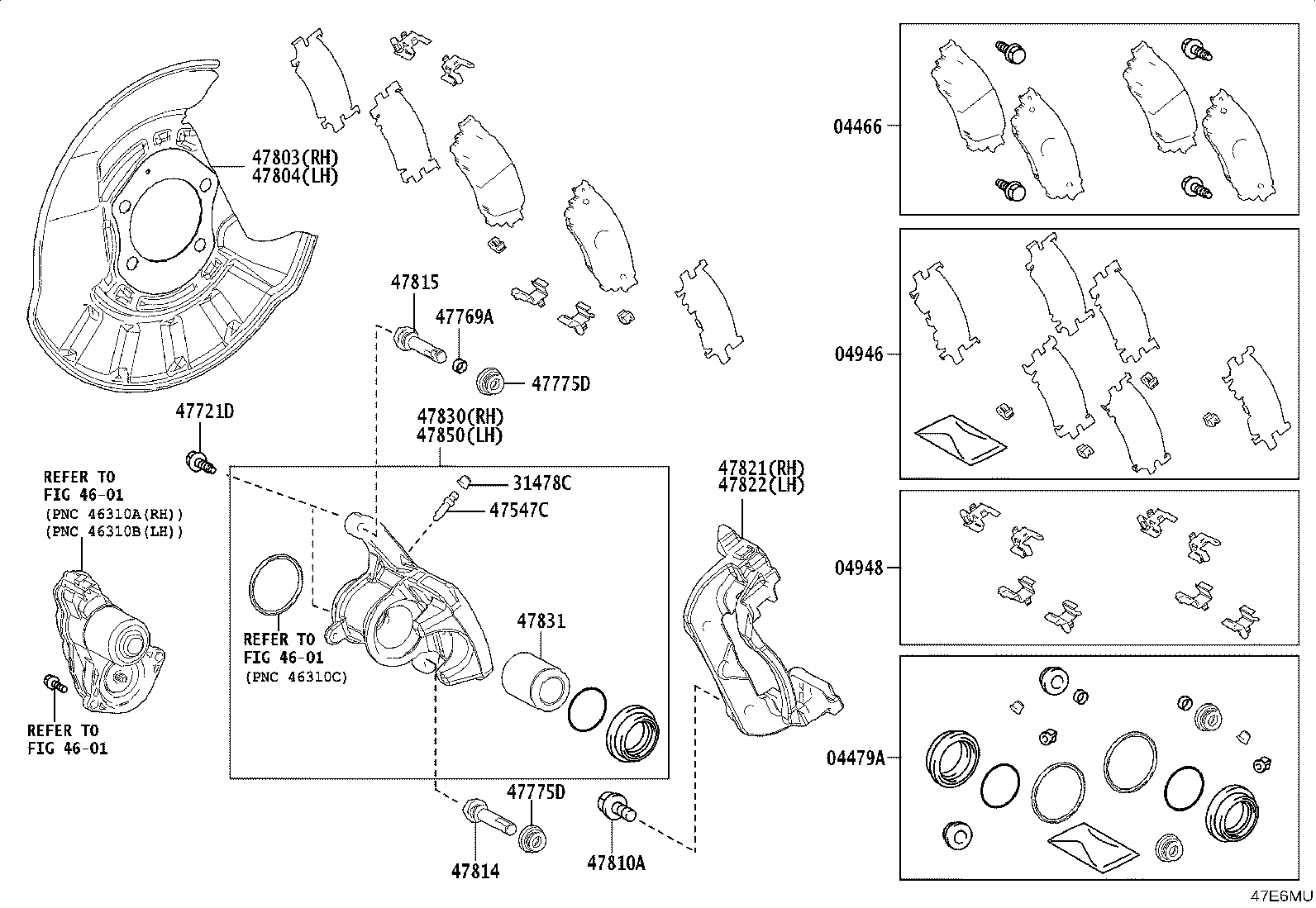 47804-06020 COVER SUB-ASSY, DISC BRAKE DUST, REAR LH product image