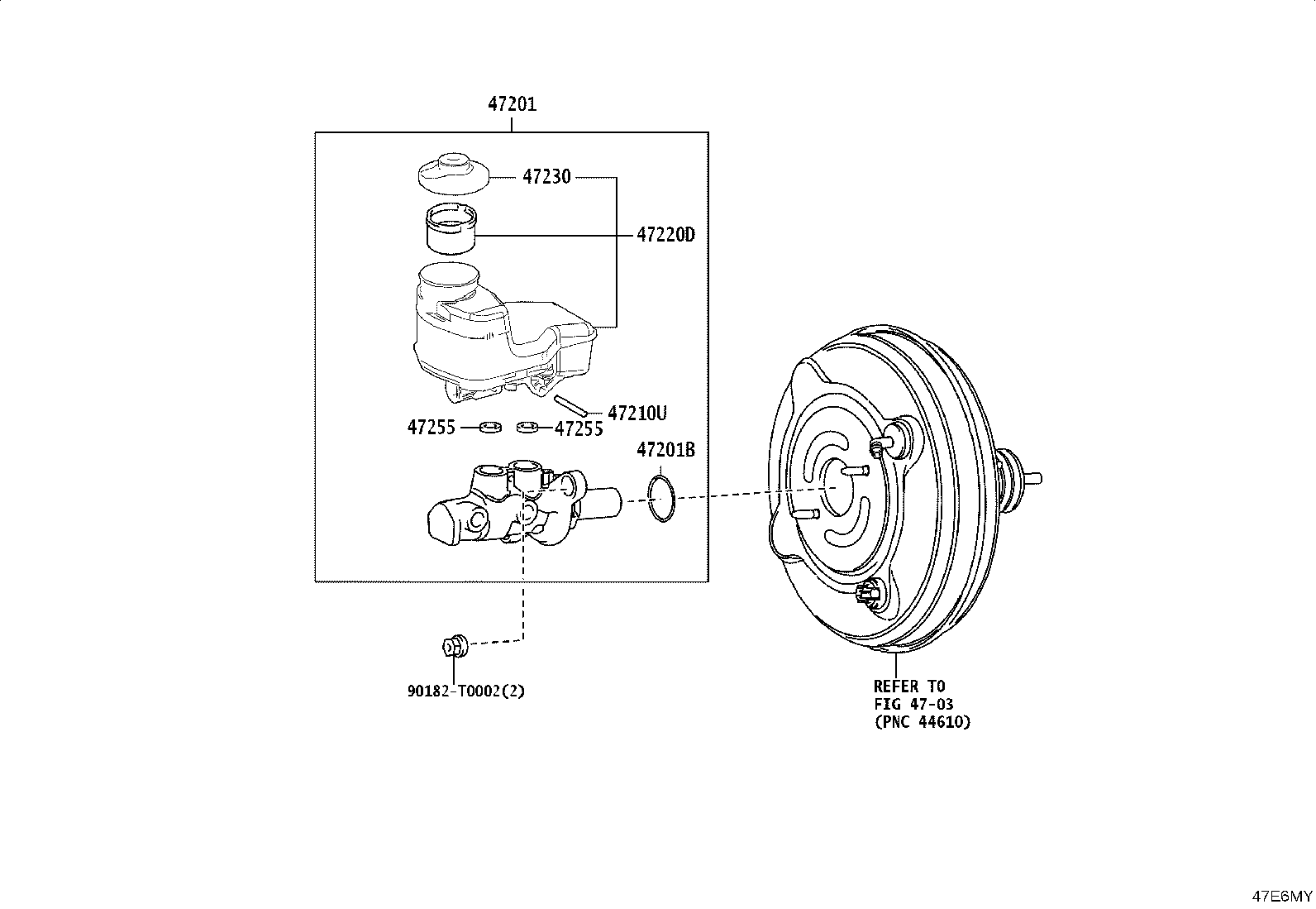 47230-BZ080 CAP ASSY, BRAKE MASTER CYLINDER RESERVOIR FILLER product image