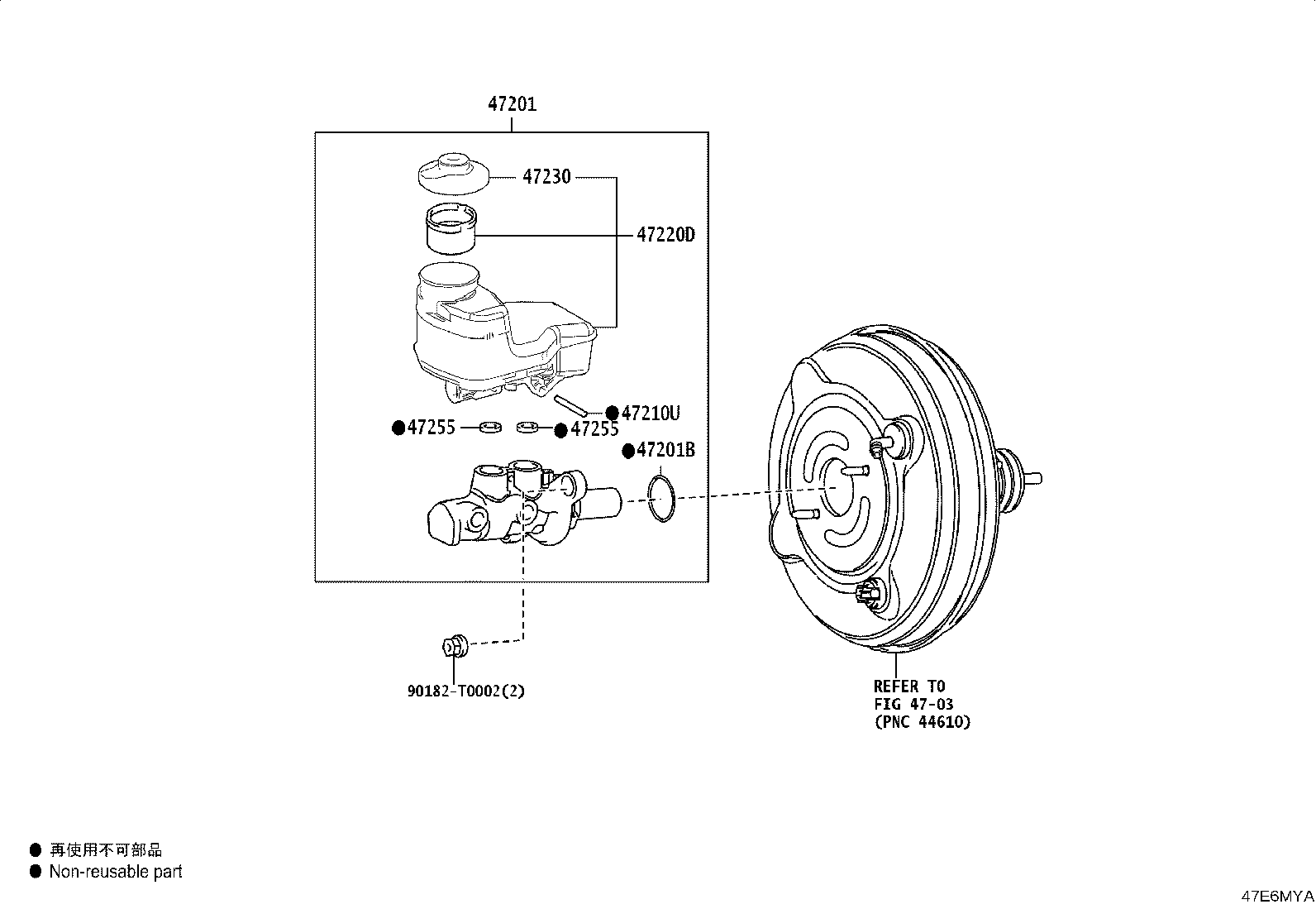 47230-BZ080 CAP ASSY, BRAKE MASTER CYLINDER RESERVOIR FILLER product image