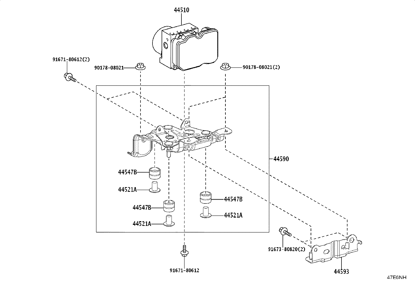 44050-35090 ACTUATOR ASSY, BRAKE product image