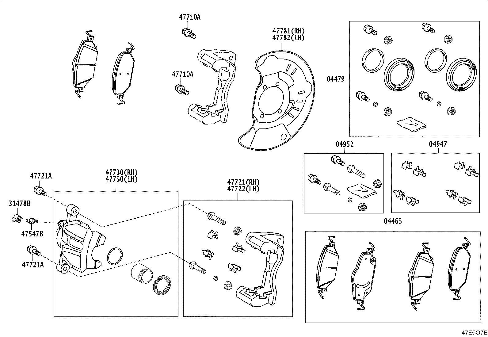 04947-02230 FITTING KIT, DISC BRAKE, FRONT product image
