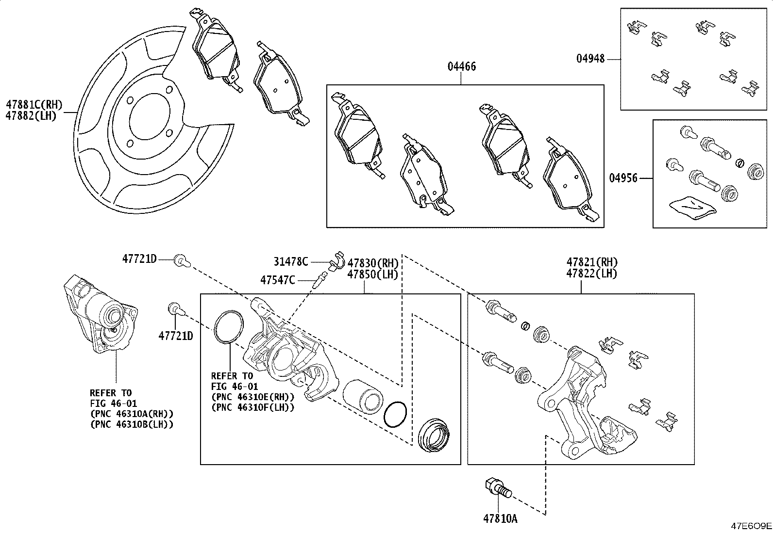 04956-02100 SLIDE PIN KIT, REAR DISC BRAKE CYLINDER product image
