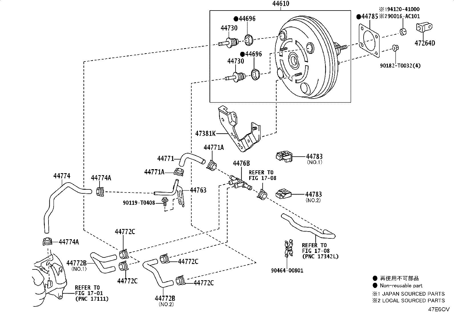 44610-71050 BOOSTER ASSY, BRAKE product image