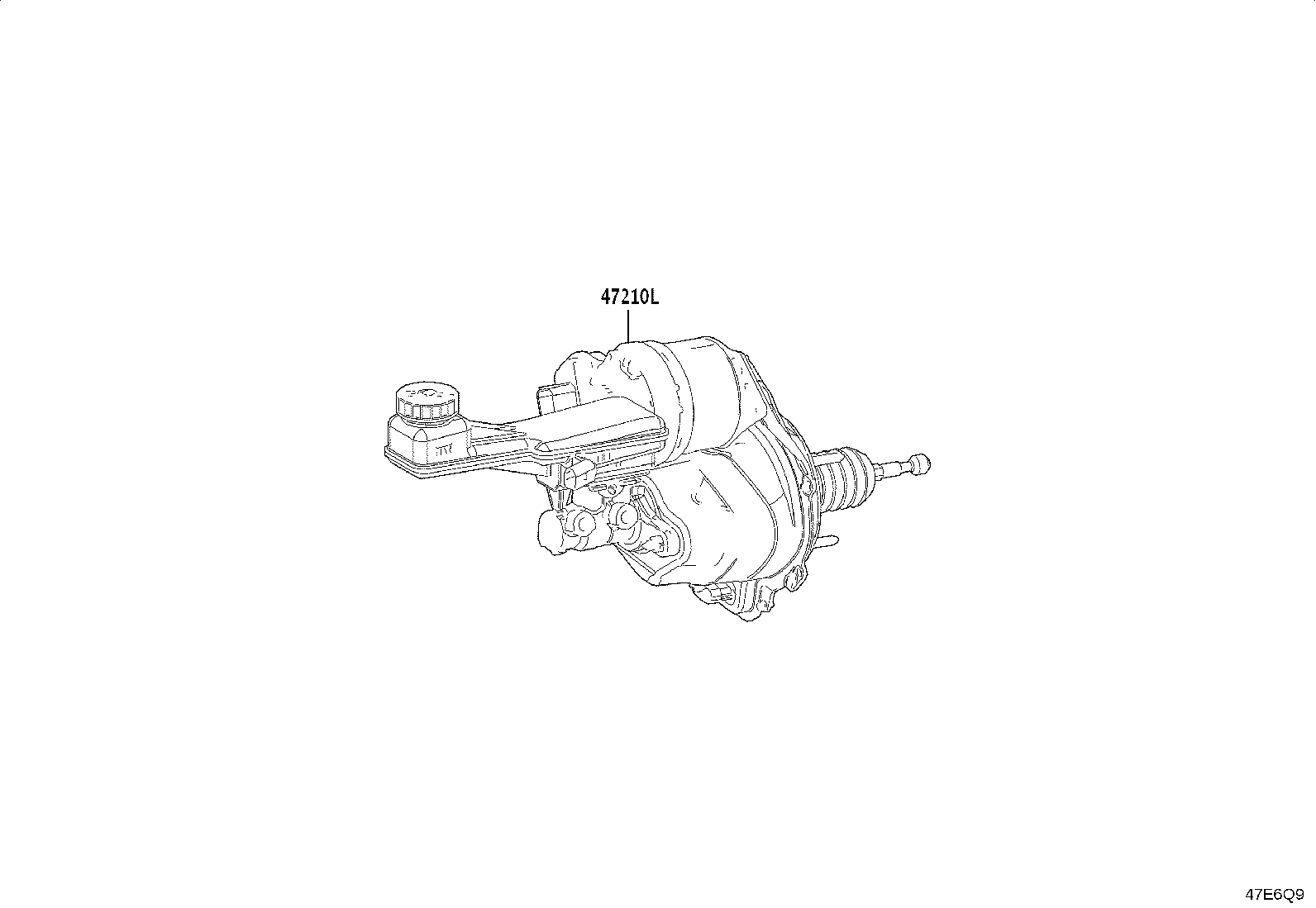 47210-YL010 BRAKE BOOSTER ASSY, W/MASTER CYLINDER product image