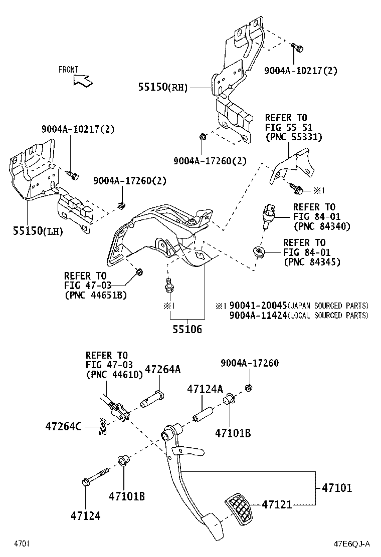 31321-BZ140 PAD, BRAKE PEDAL product image