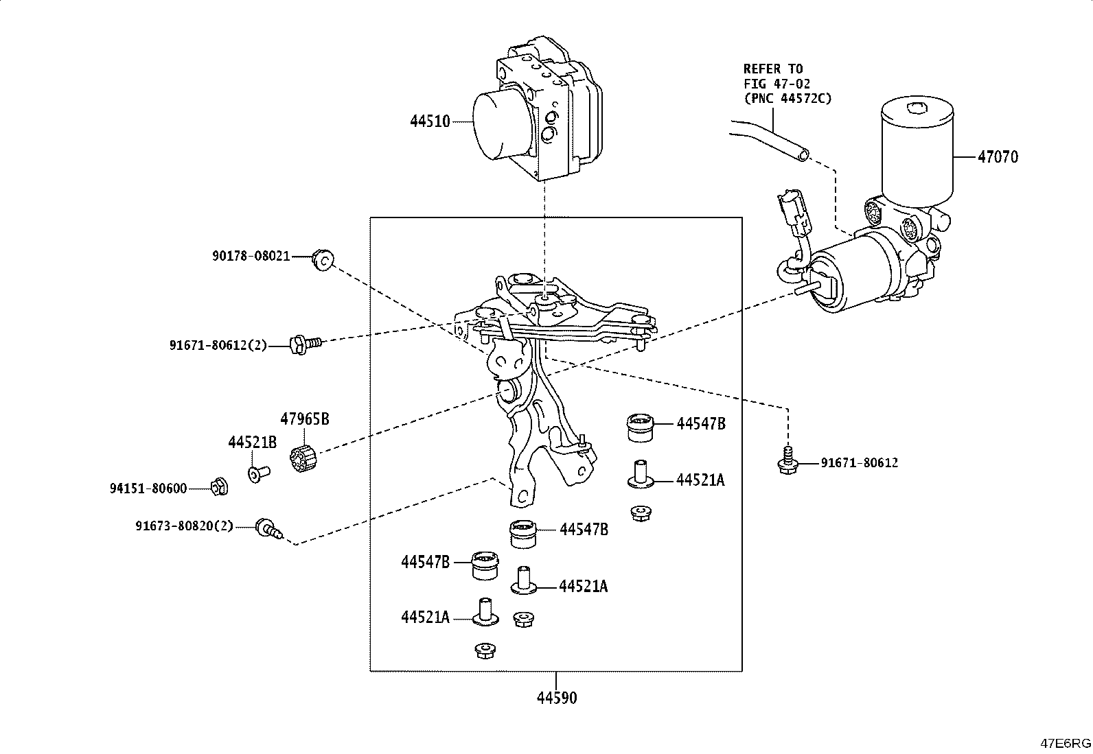 44050-48C32 ACTUATOR ASSY, BRAKE product image