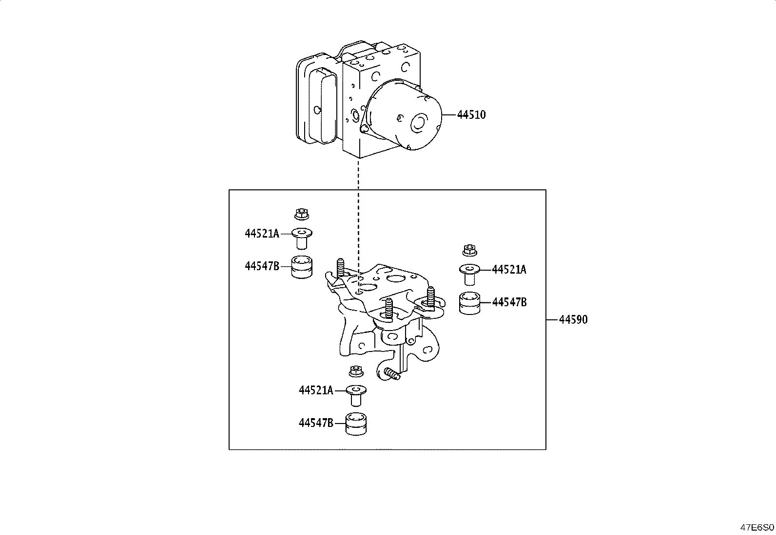 44050-16240 ACTUATOR ASSY, BRAKE product image