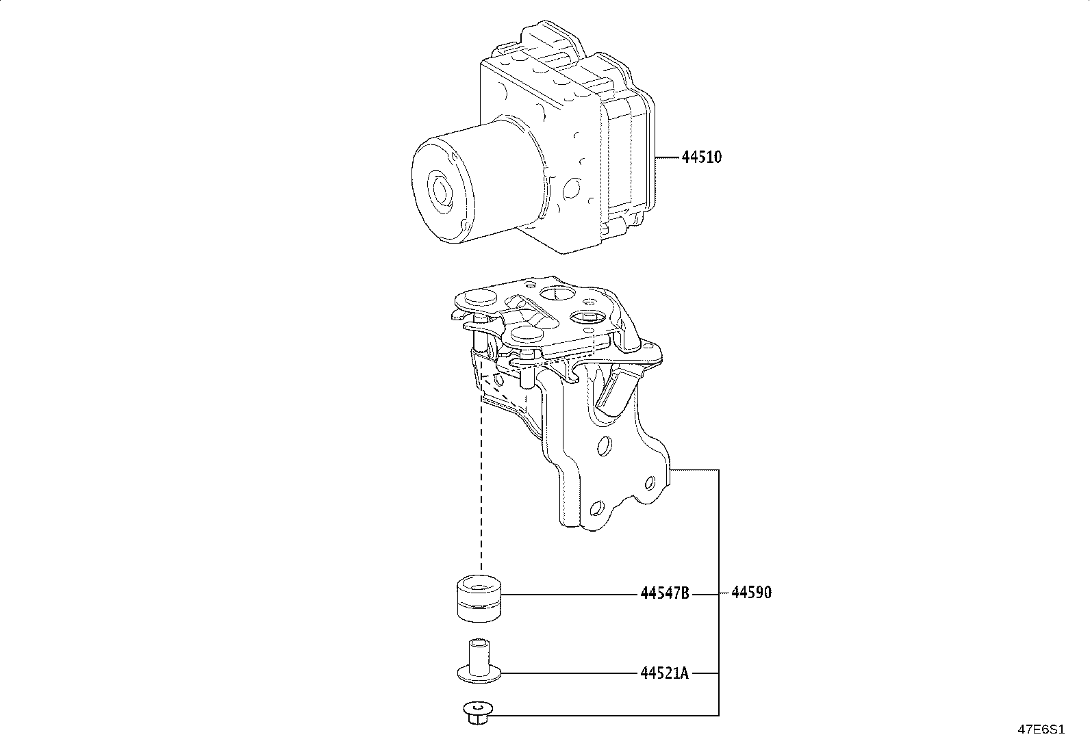 44050-16240 ACTUATOR ASSY, BRAKE product image