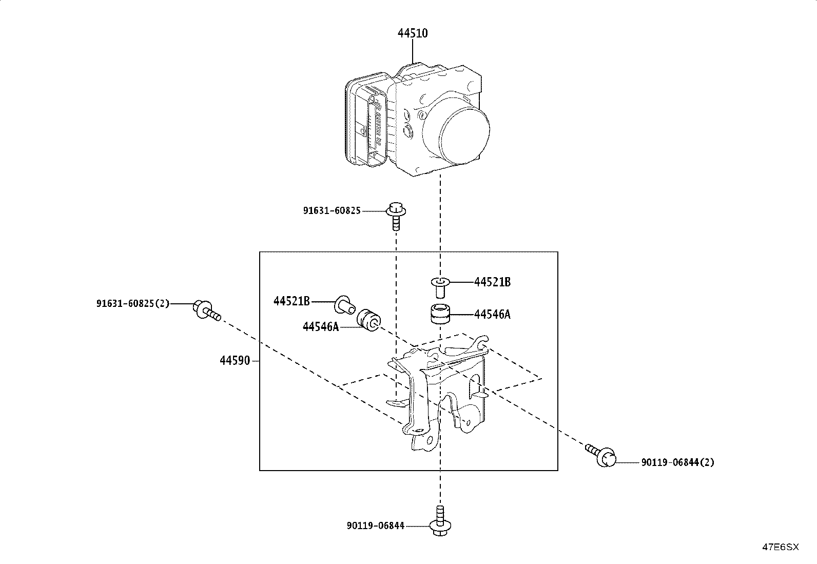 47311-15010 TUBE, FRONT BRAKE, NO.1 product image
