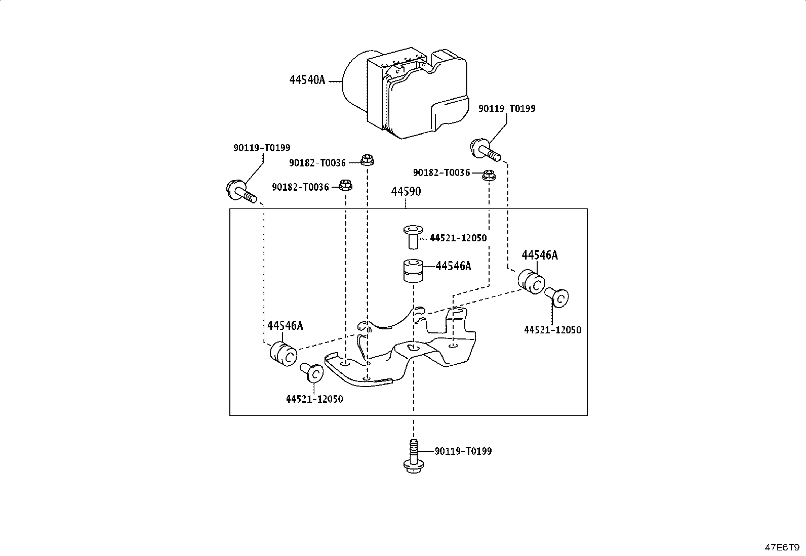47311-KK100 TUBE, FRONT BRAKE, NO.1 product image