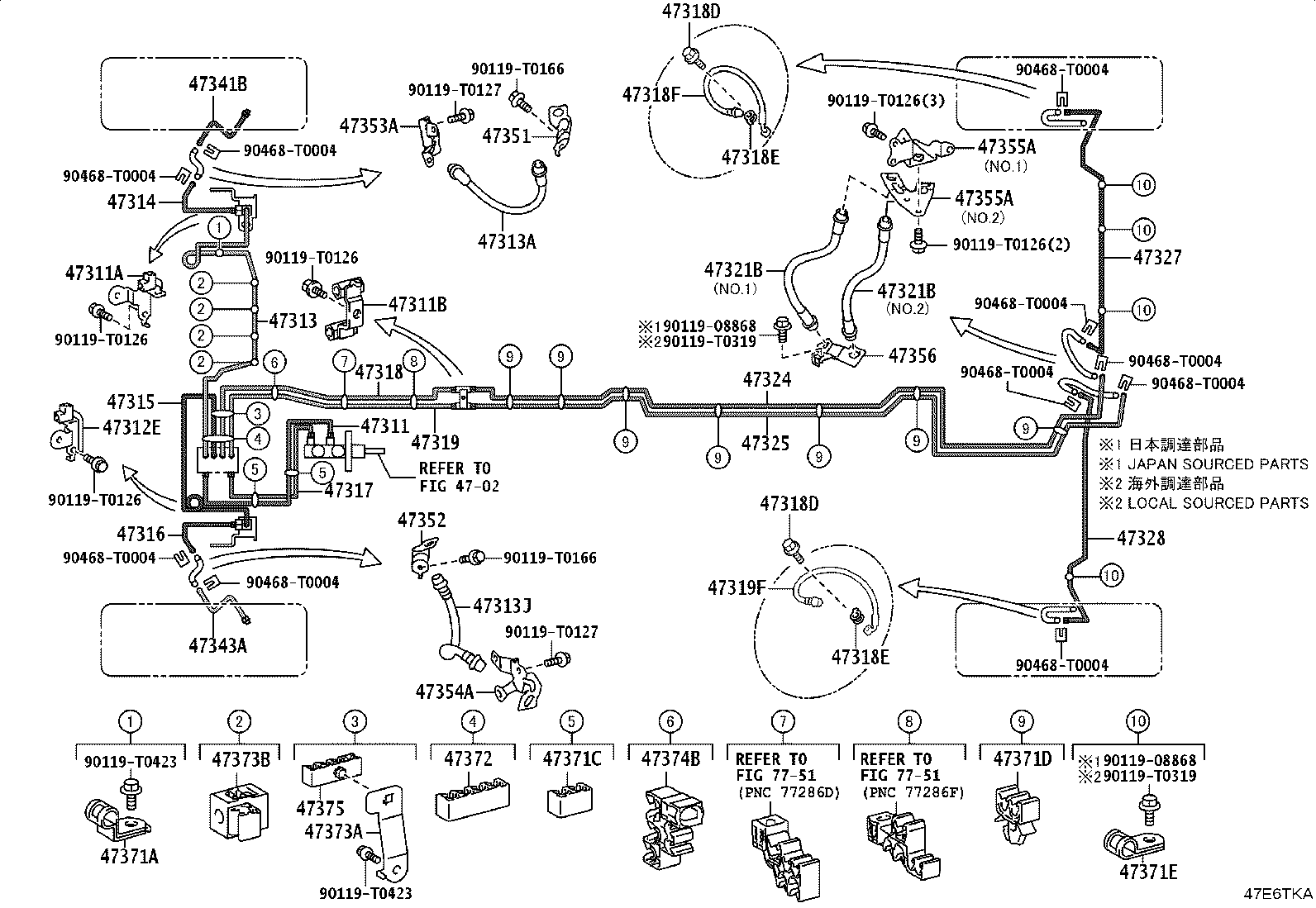 44590-0K160 BRACKET ASSY, BRAKE ACTUATOR product image