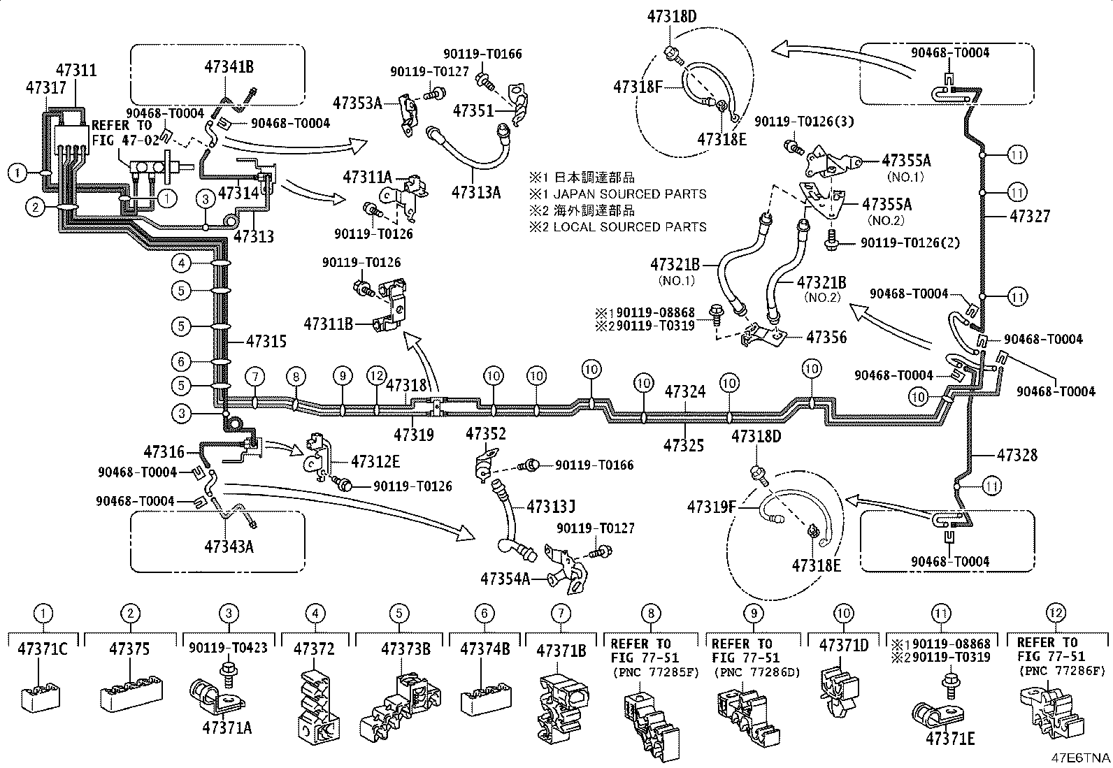 44590-0K160 BRACKET ASSY, BRAKE ACTUATOR product image