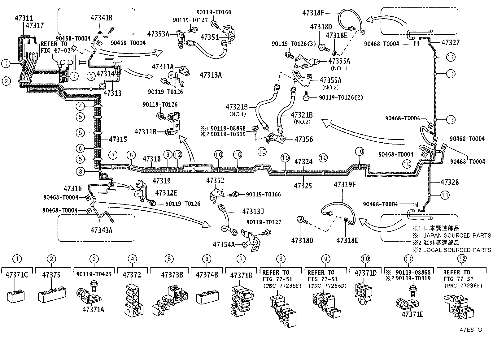 44590-0K160 BRACKET ASSY, BRAKE ACTUATOR product image