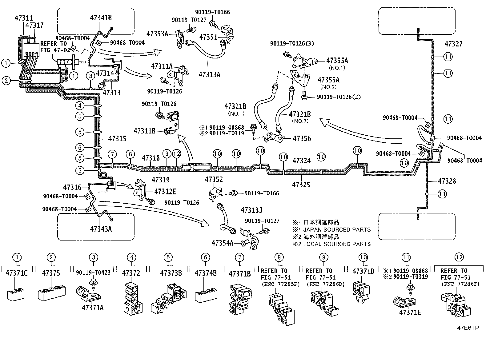 44590-0K160 BRACKET ASSY, BRAKE ACTUATOR product image