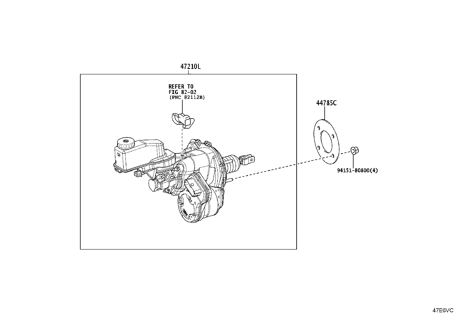 44785-28020 GASKET, BRAKE BOOSTER product image