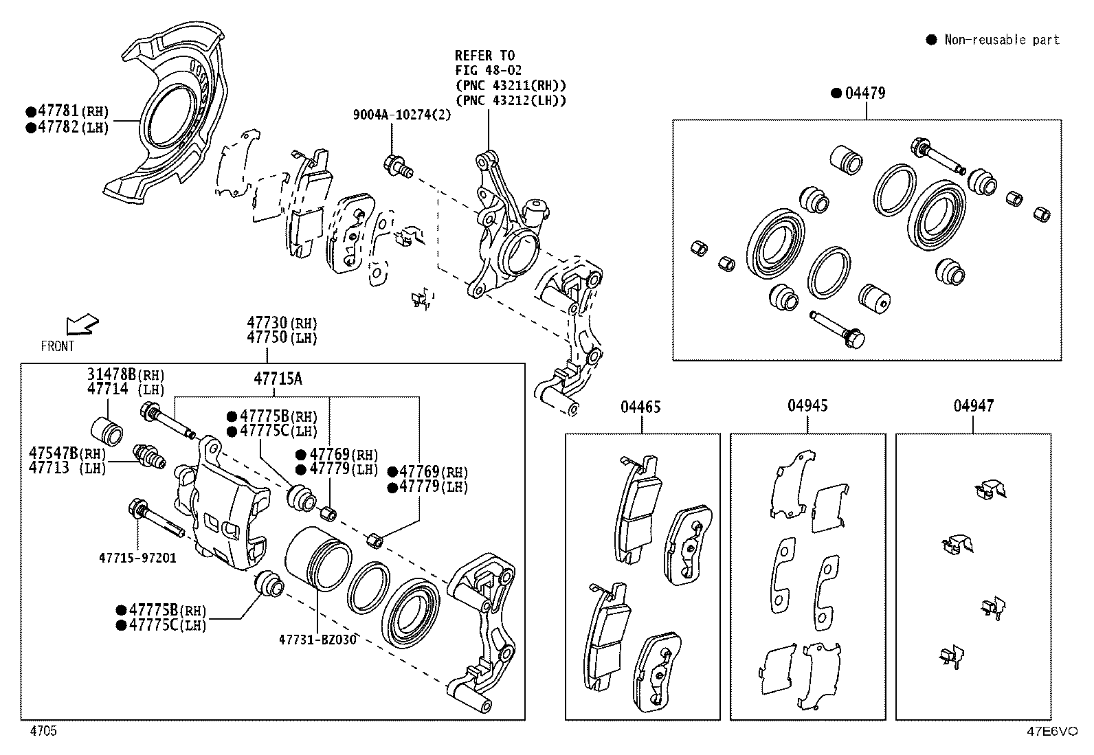 47714-BZ030 PIN, FRONT DISC BRAKE CYLINDER SLIDE product image