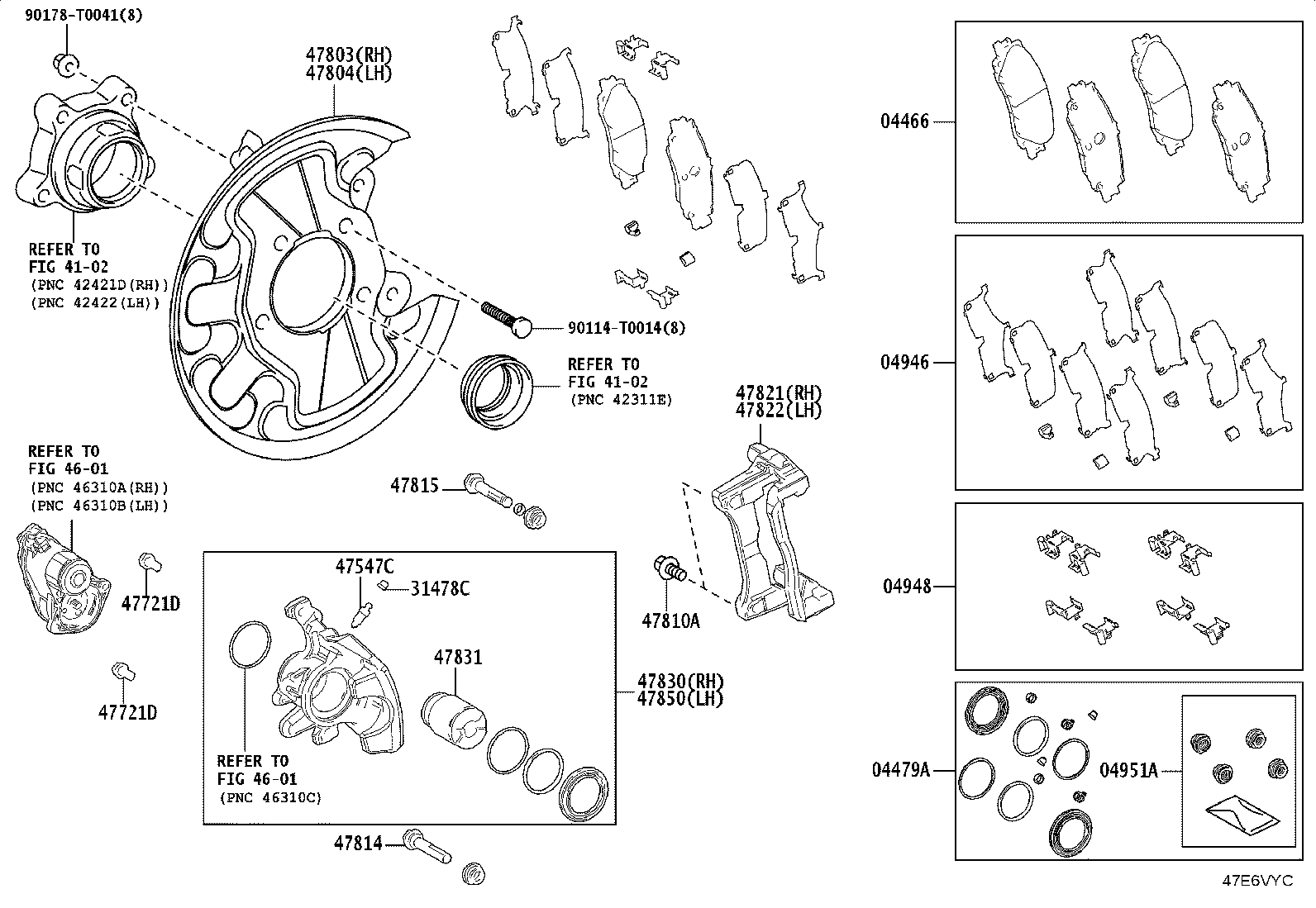 04466-0K020 PAD KIT, DISC BRAKE, REAR product image