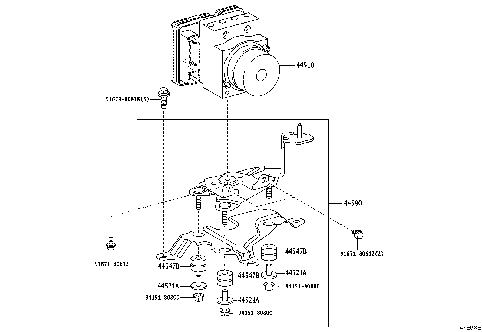 44590-V3040 BRACKET ASSY, BRAKE ACTUATOR product image