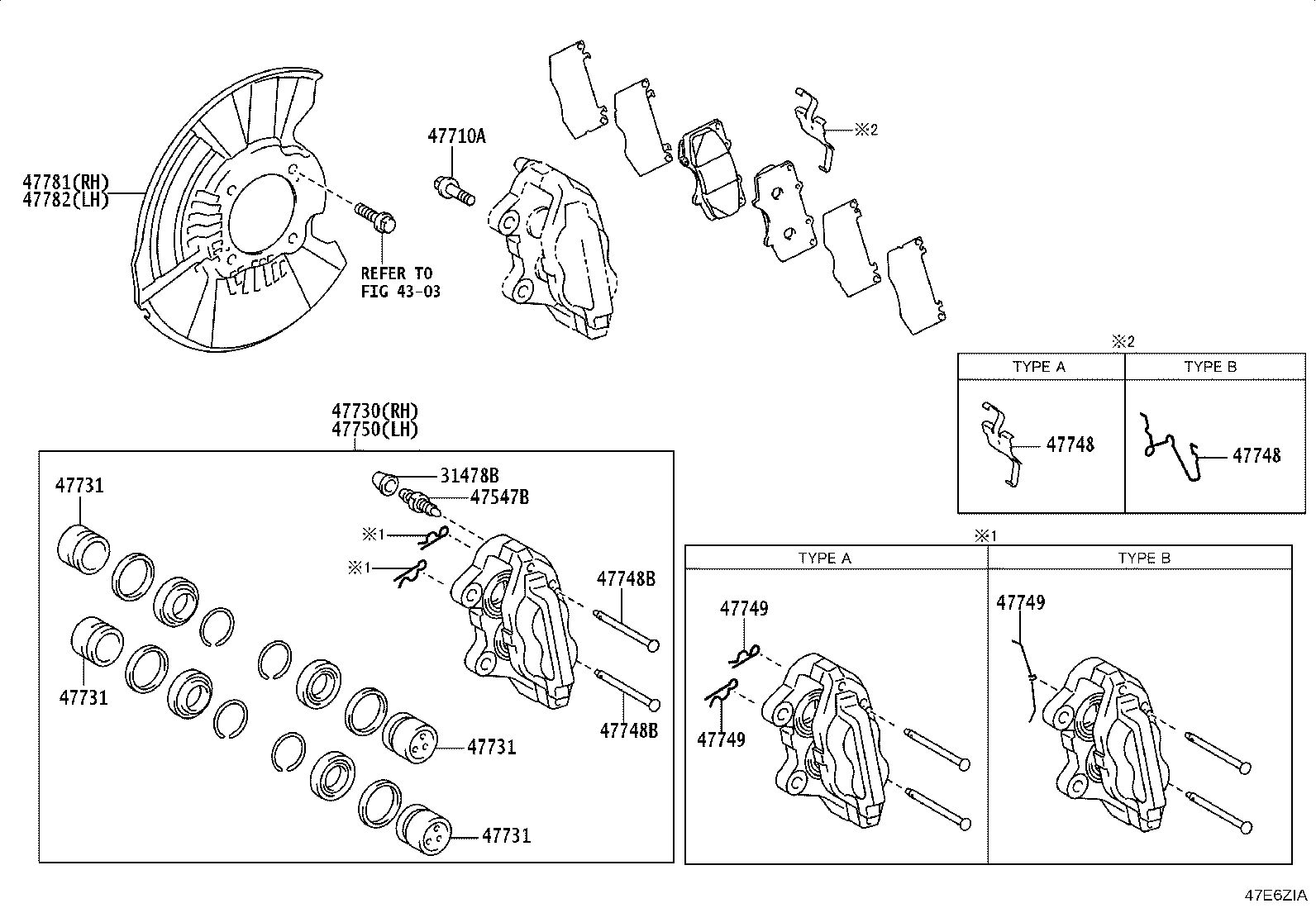 47735-0K470 PIN, W/HOLE(FOR FRONT DISC BRAKE ANTI-RATTLE) product image