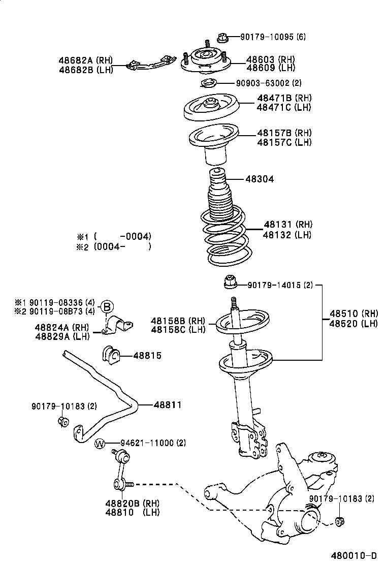 48131-44021 SPRING, FRONT COIL, RH product image