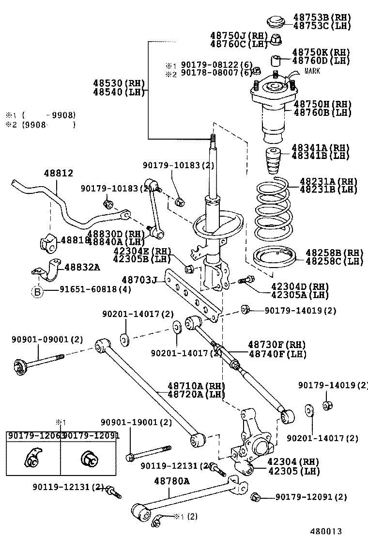 48231-33340 SPRING, COIL, REAR RH product image