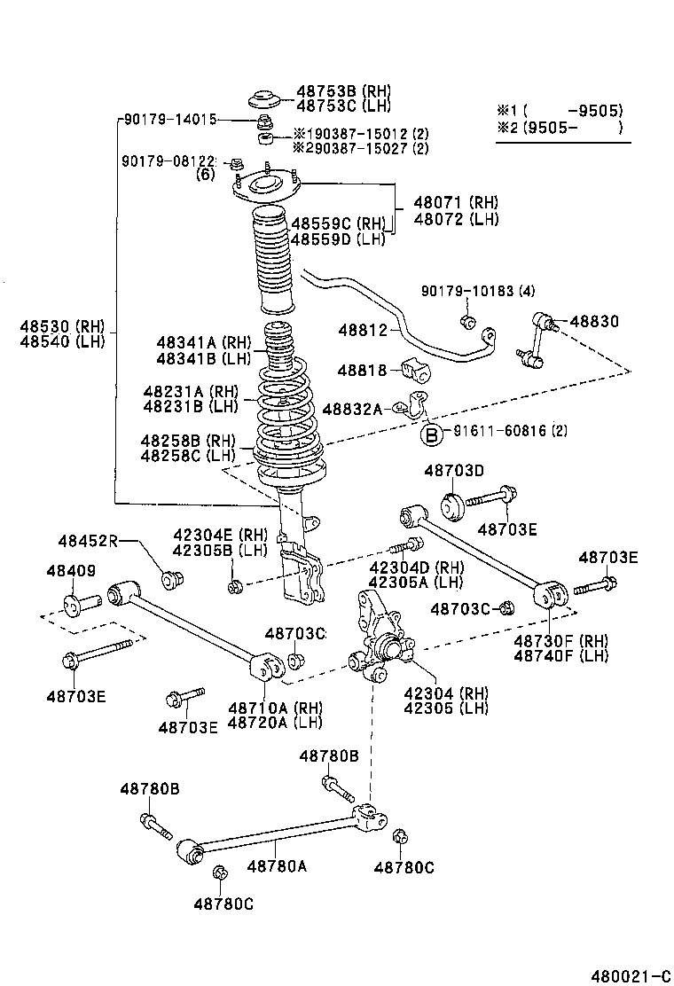 48231-2G360 SPRING, COIL, REAR RH product image