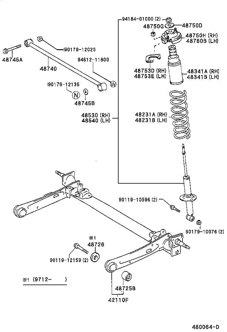 48231-1G030 SPRING, COIL, REAR RH product image
