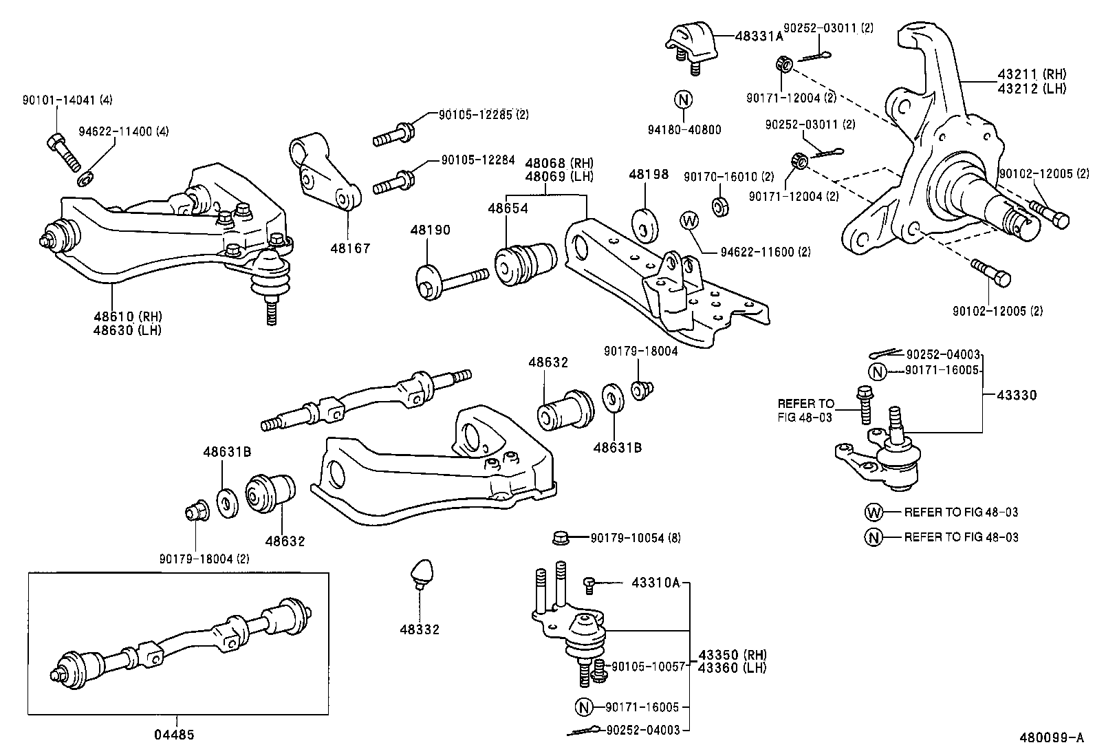 48106-26040 ARM, TORQUE product image
