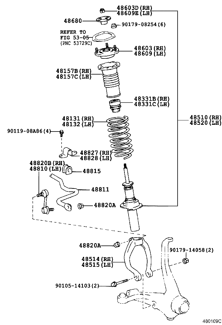 48131-2C150 SPRING, FRONT COIL, RH product image