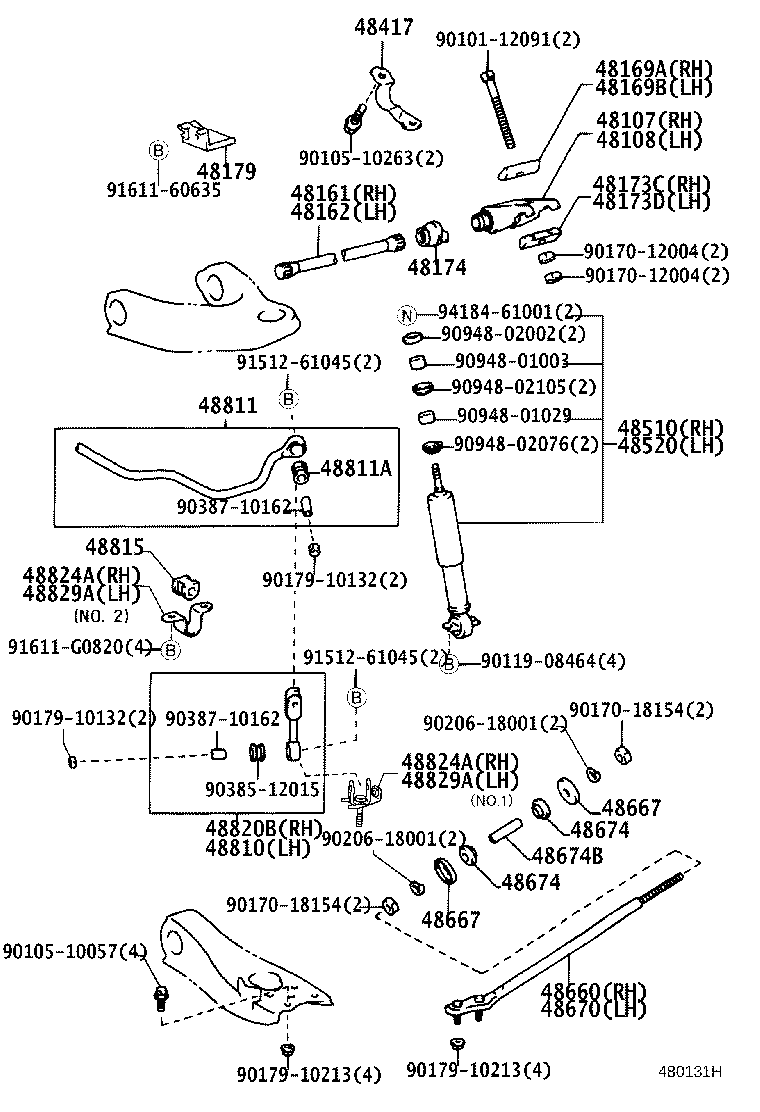 48162-28070 SPRING, TORSION BAR, LH product image