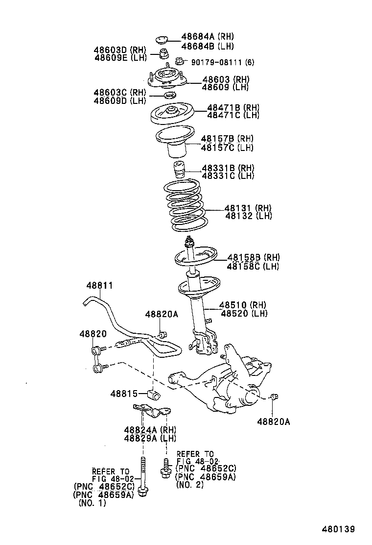 48131-02210 SPRING, FRONT COIL, LH product image
