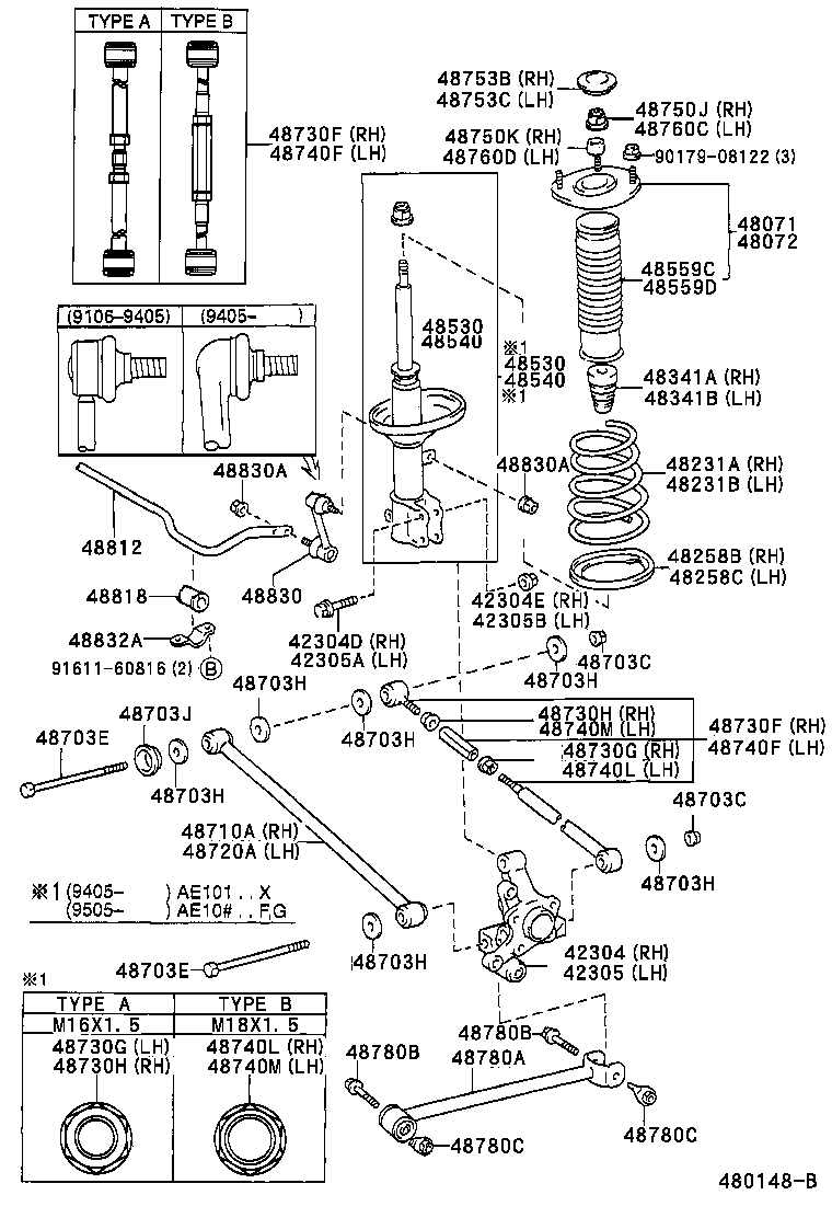 48231-1E840 SPRING, COIL, REAR RH product image