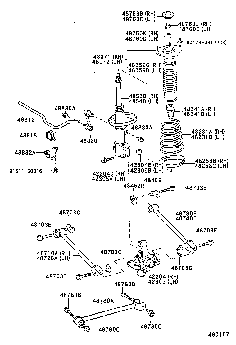 48231-1H050 SPRING, COIL, REAR RH product image