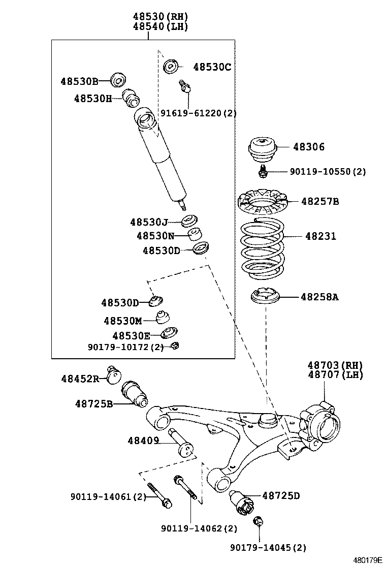 48231-26390 SPRING, COIL, REAR product image